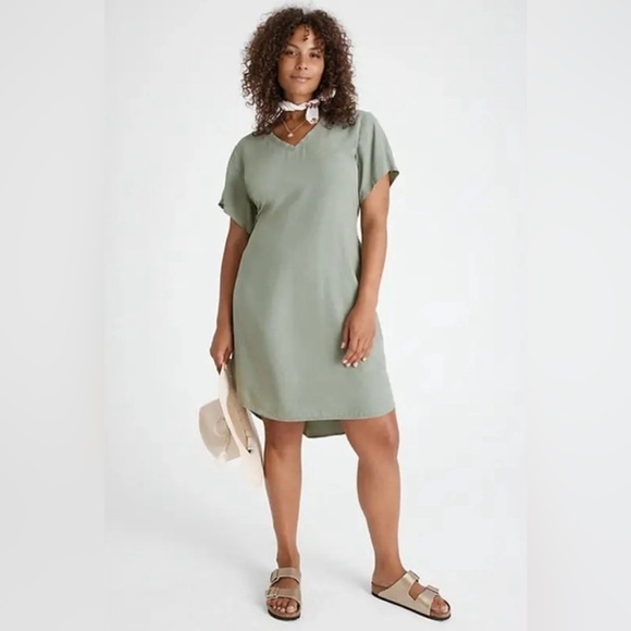 Anthropologie Cloth & Stone - Liv Tie-Front Mini Dress NWOT - S - Picture 2 of 10